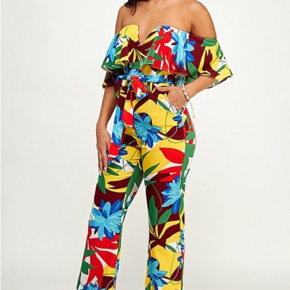 Floral Jumpsuit- LAST ONE - Picture 3 of 3